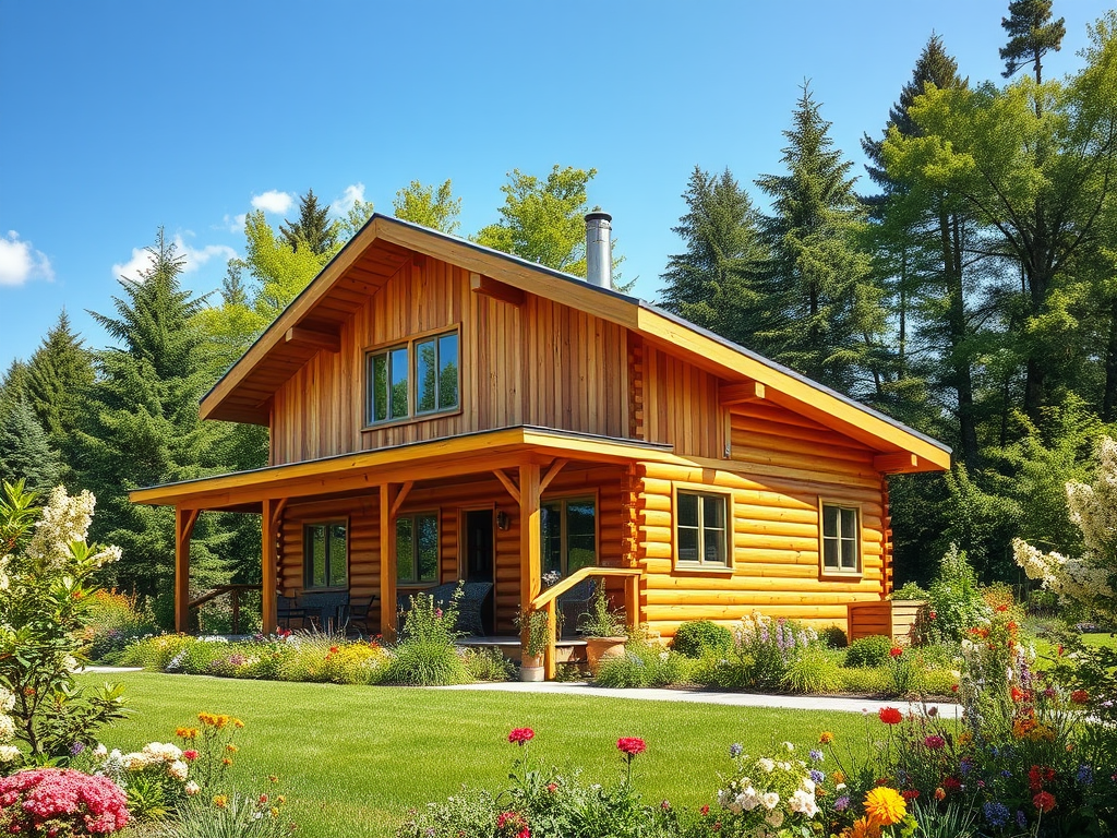 Современные дома из бруса: Преимущества и особенности